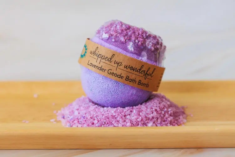 Lavender Druzy Bath Bomb Whipped Up Wonderful