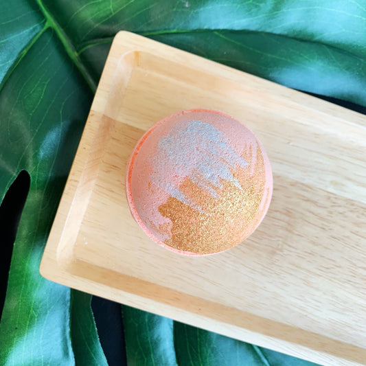 Ginger Peach Bath Bomb - Whipped Up Wonderful