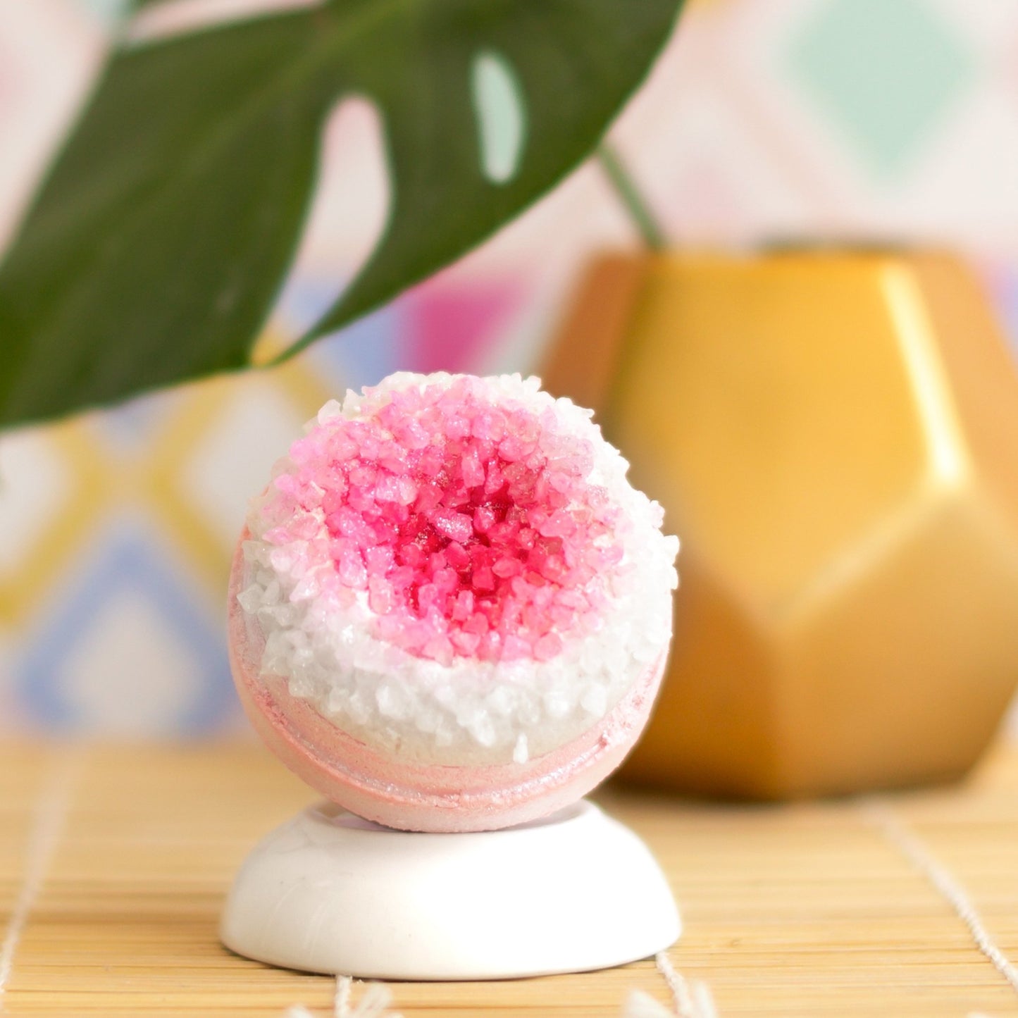 Pink Crystal Geode Bath Bomb - Whipped Up Wonderful