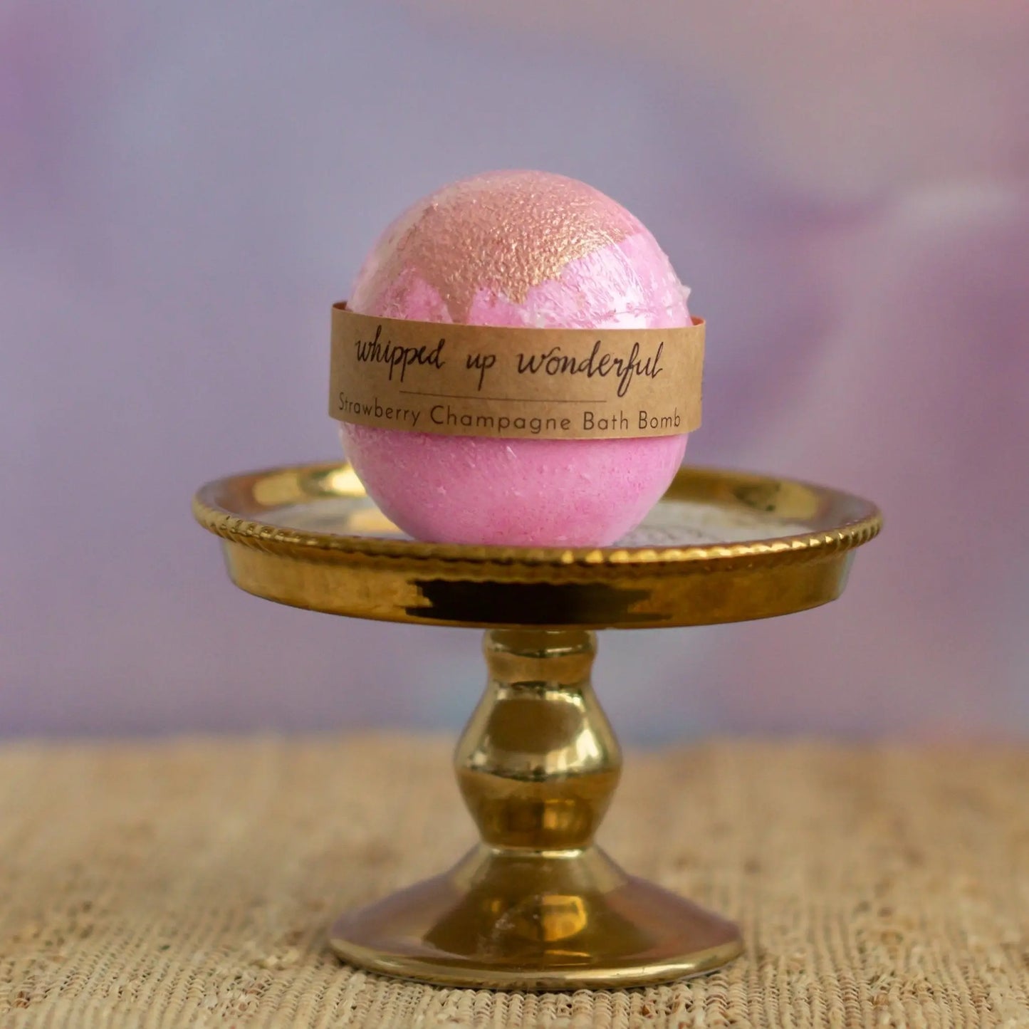 Strawberry Champagne Bath Bomb - Whipped Up Wonderful