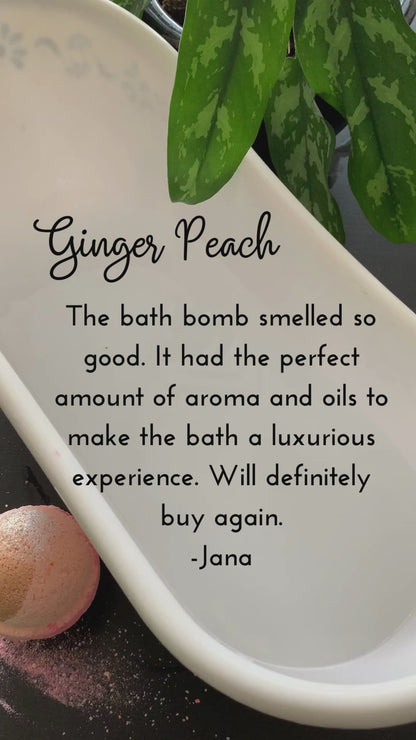 Ginger Peach Bath Bomb