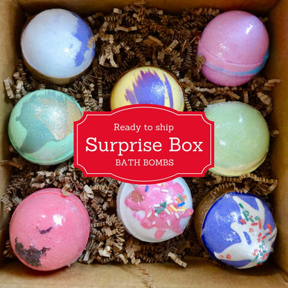 Ready to Ship Bath Bomb Box Set of 8 | Free & Fast Shipping