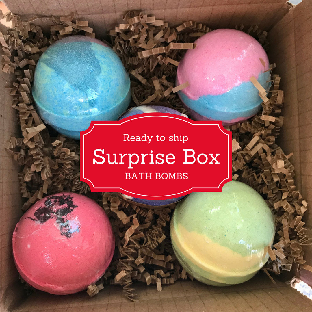 Ready to Ship Bath Bomb Box | 5 Bath Bombs