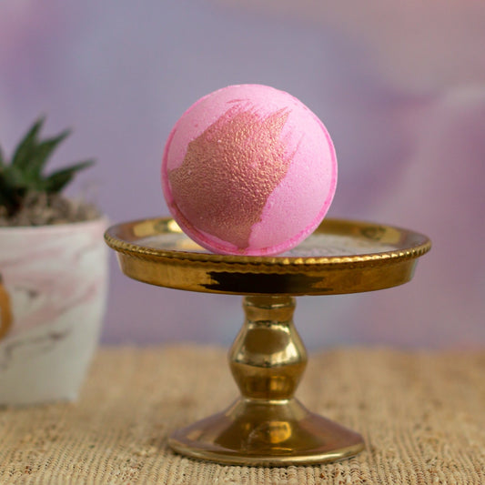 Strawberry Champagne Bath Bomb - Whipped Up Wonderful